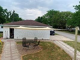 Customer photo review of Outdoor Waterproof Sun Shade Sail Opaque Privacy Protection Canopy for Patio and Garden, Backyard Lawn