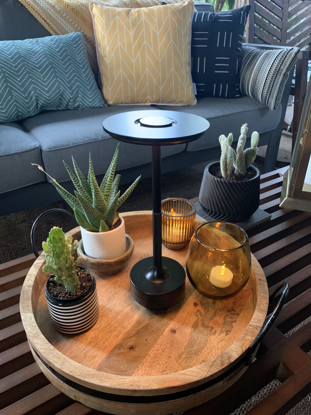 Customer photo review of Ambient™ Metallic Cordless Table Lamp