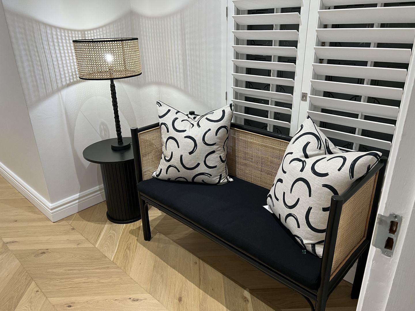 Customer photo review of Cape Lux Rattan Cane Drum Shade Only 2 Options