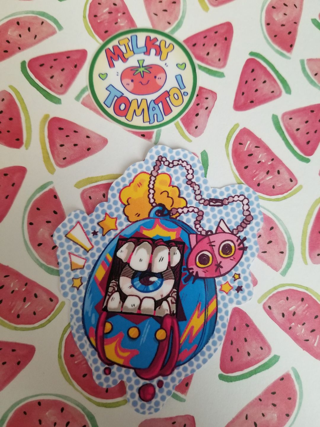 Customer photo review of Harajuku Virtual Pet Stickers!