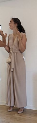 Customer photo review of Melina Jumpsuit - Beige