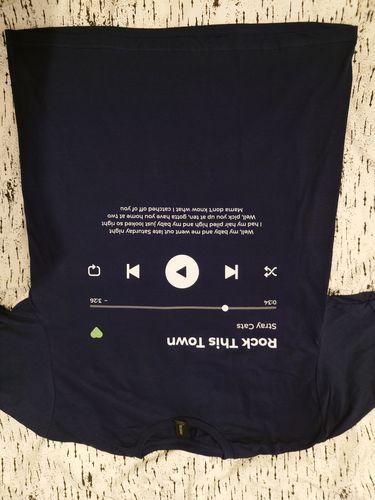 Customer photo review of Your Favorite Song T-Shirt Music Player