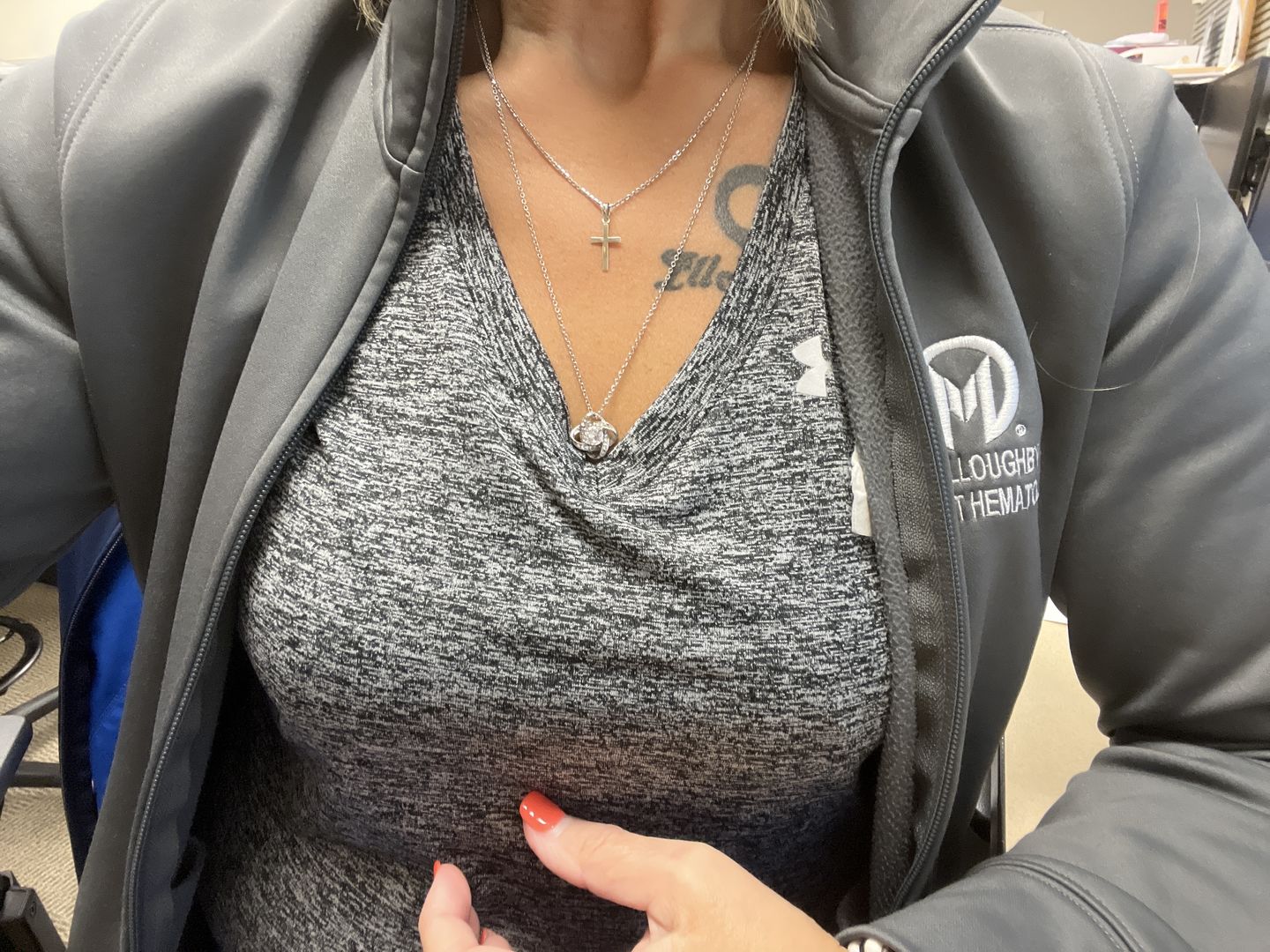 Customer photo review of Future Wife Gift- My Last Everything- Love Knot Necklace
