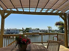 Customer photo review of Opaque Privacy Protection Outdoor Waterproof Sun Shade Sail Canopy Triangle UV Block for Patio