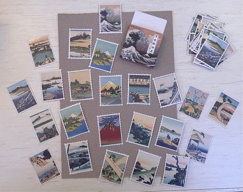 Customer photo review of Ukiyo-e Paper Stickers