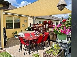 Customer photo review of Outdoor Waterproof Sun Shade Sail Opaque Privacy Protection Canopy for Patio and Garden, Backyard Lawn