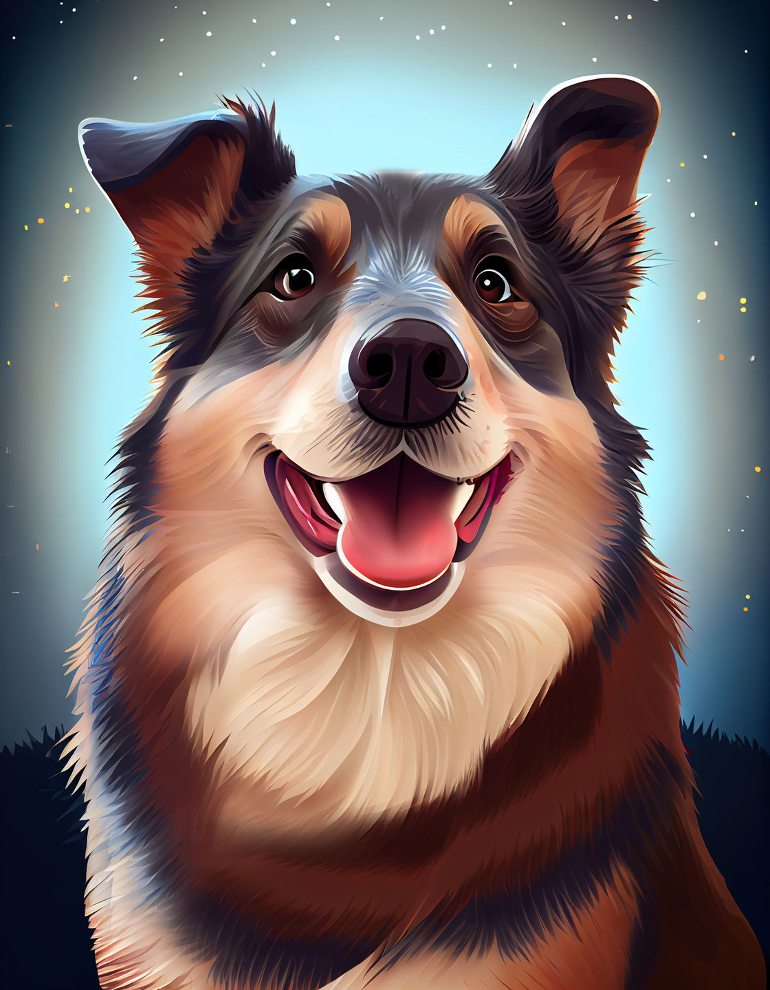 Customer photo review of Custom Pet Portrait