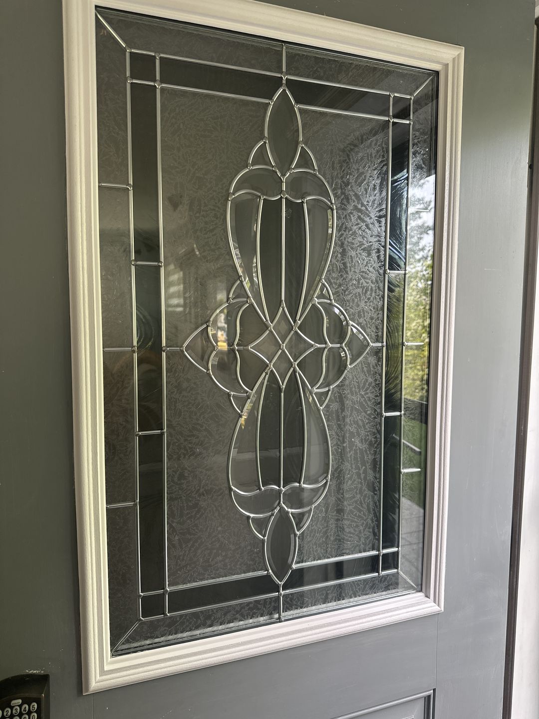 Customer photo review of Wexford Glass and Frame Kit (Half Lite 24" x 38" Frame Size)