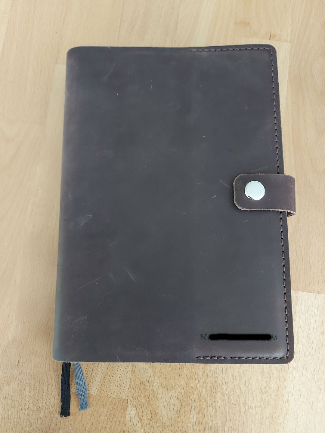 Customer photo review of Bibelhülle "Basic+" · echtes Leder · Individuelle Größen · handmade Bibelhülle nach Maß · optionale Gravur
