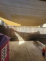 Customer photo review of Opaque Privacy Protection Outdoor Waterproof Sun Shade Sail Canopy Triangle UV Block for Patio