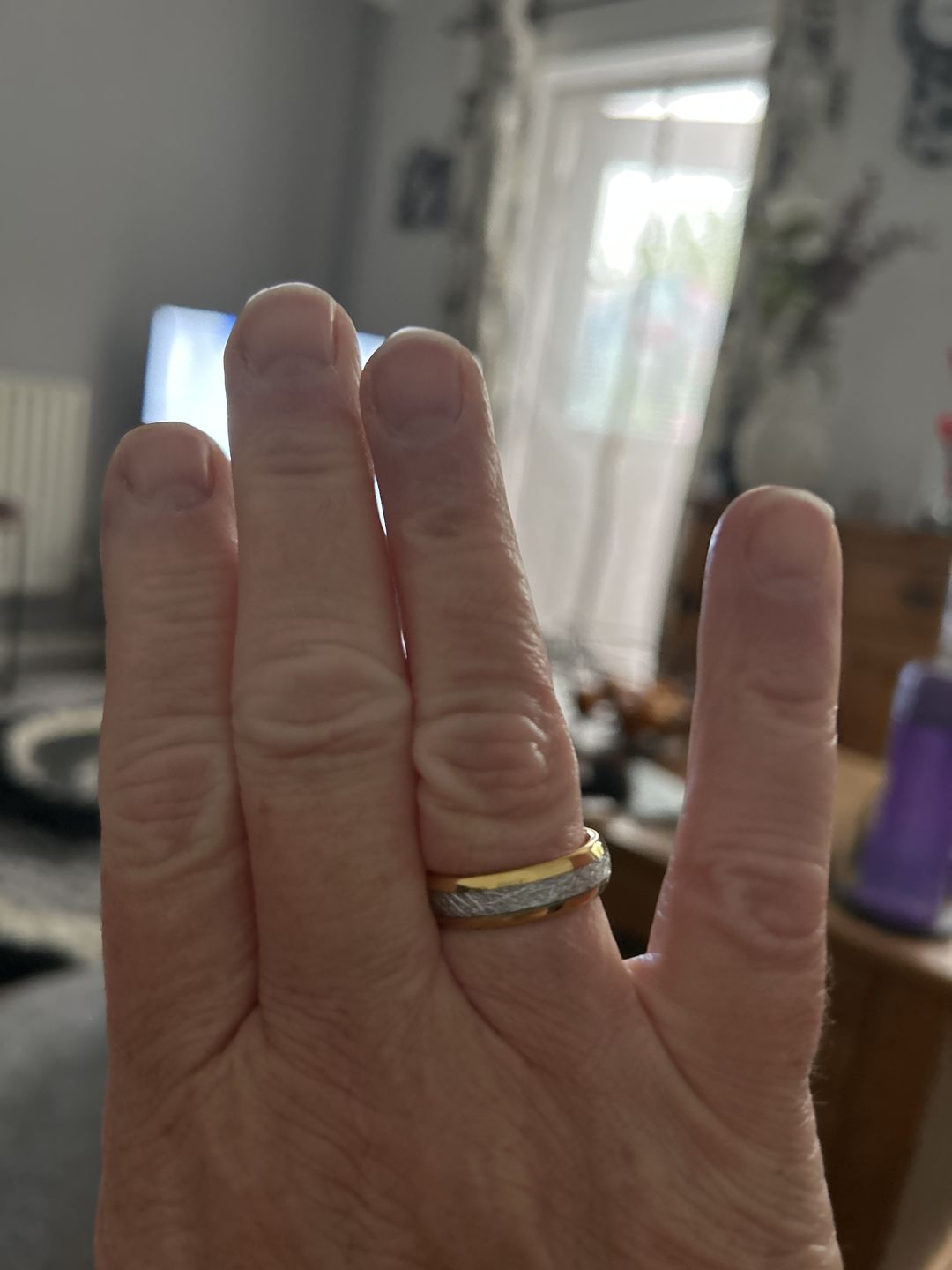 Customer photo review of The Golden Steel 6mm Wonder Ring
