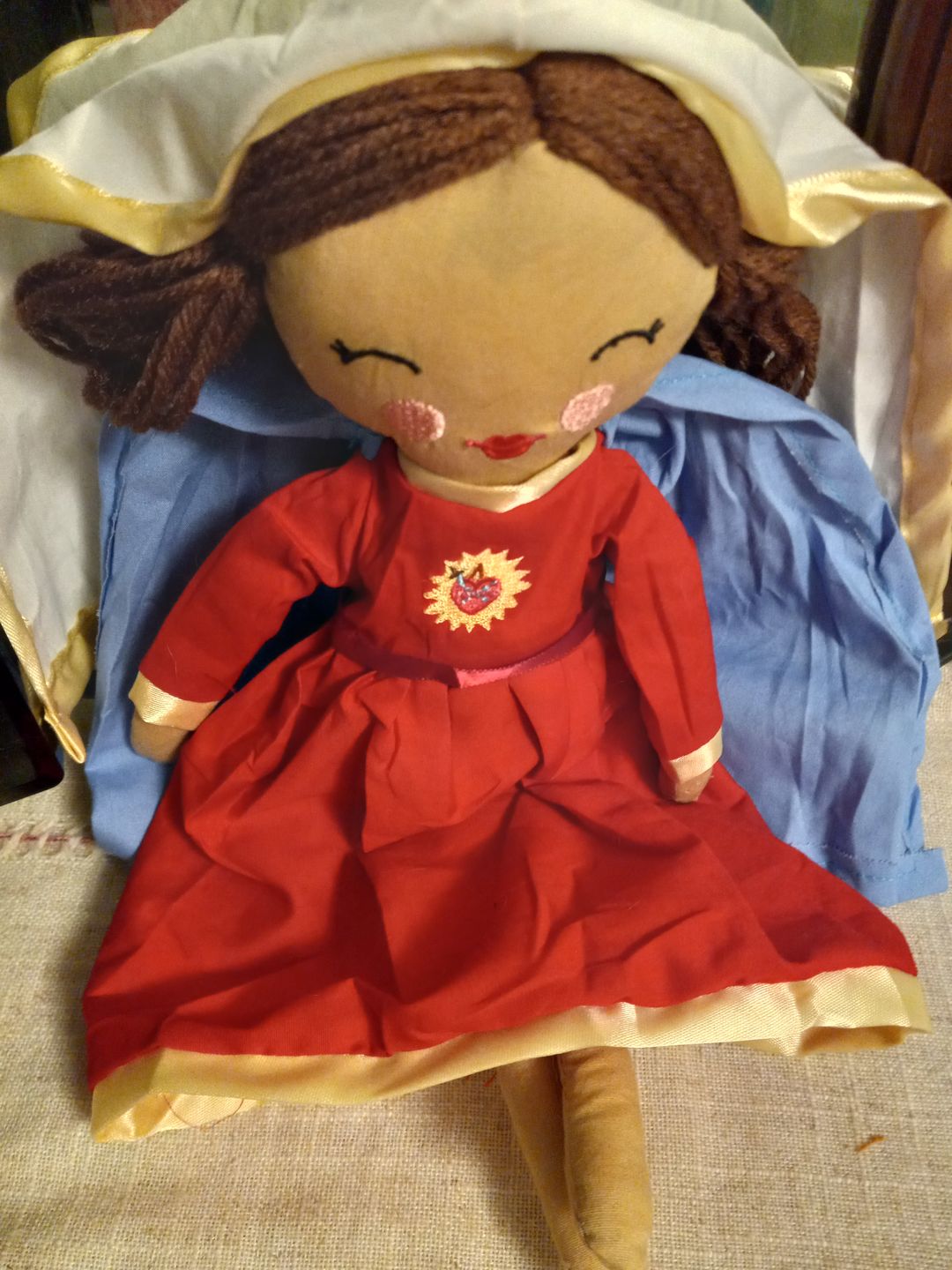 Customer photo review of Immaculate Heart of Mary Rag Doll
