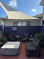 Customer photo review of Opaque Privacy Protection Outdoor Waterproof Sun Shade Sail Canopy Triangle UV Block for Patio