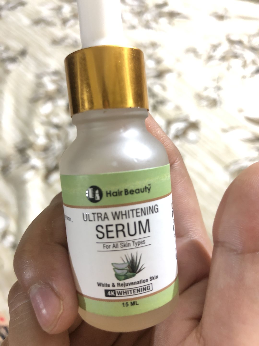 Customer photo review of Ultra Whitening Serum