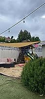 Customer photo review of Opaque Privacy Protection Outdoor Waterproof Sun Shade Sail Canopy Triangle UV Block for Patio