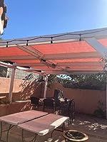 Customer photo review of Outdoor Waterproof Sun Shade Sail Opaque Privacy Protection Canopy for Patio and Garden, Backyard Lawn