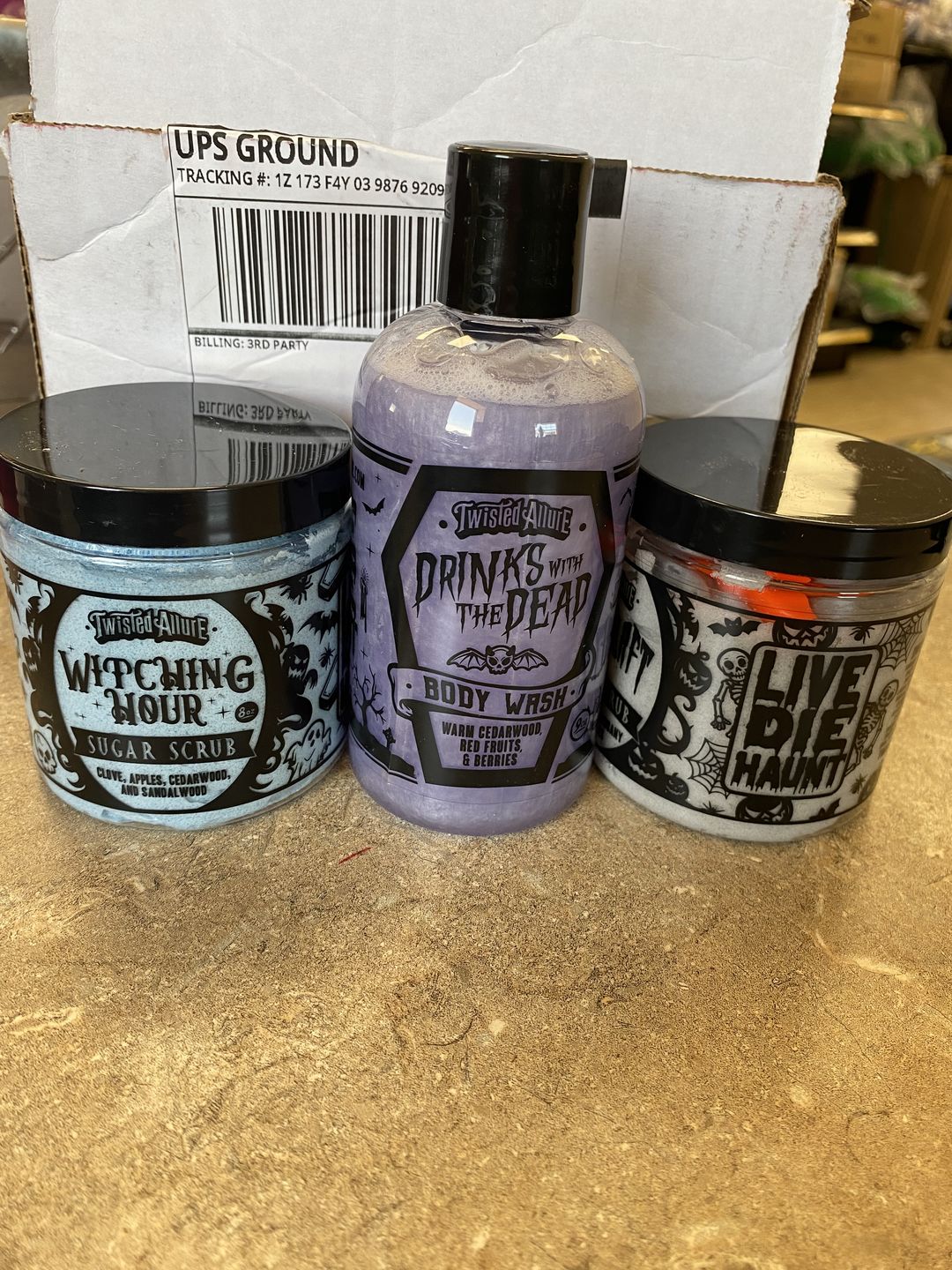 Customer photo review of The Witching Hour  Sugar Scrub (Clove, Sandalwoods & Apples)