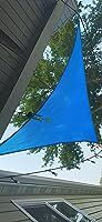 Customer photo review of Opaque Privacy Protection Outdoor Waterproof Sun Shade Sail Canopy Triangle UV Block for Patio