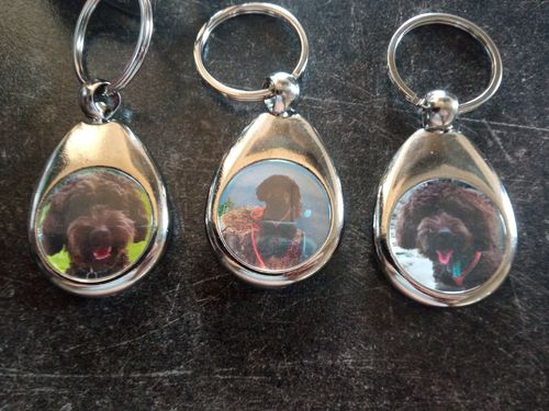 Customer photo review of Schlüsselanhänger-Bundle Tropfen 3x dein Foto für nur 19,90 €