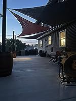 Customer photo review of Opaque Privacy Protection Outdoor Waterproof Sun Shade Sail Canopy Triangle UV Block for Patio