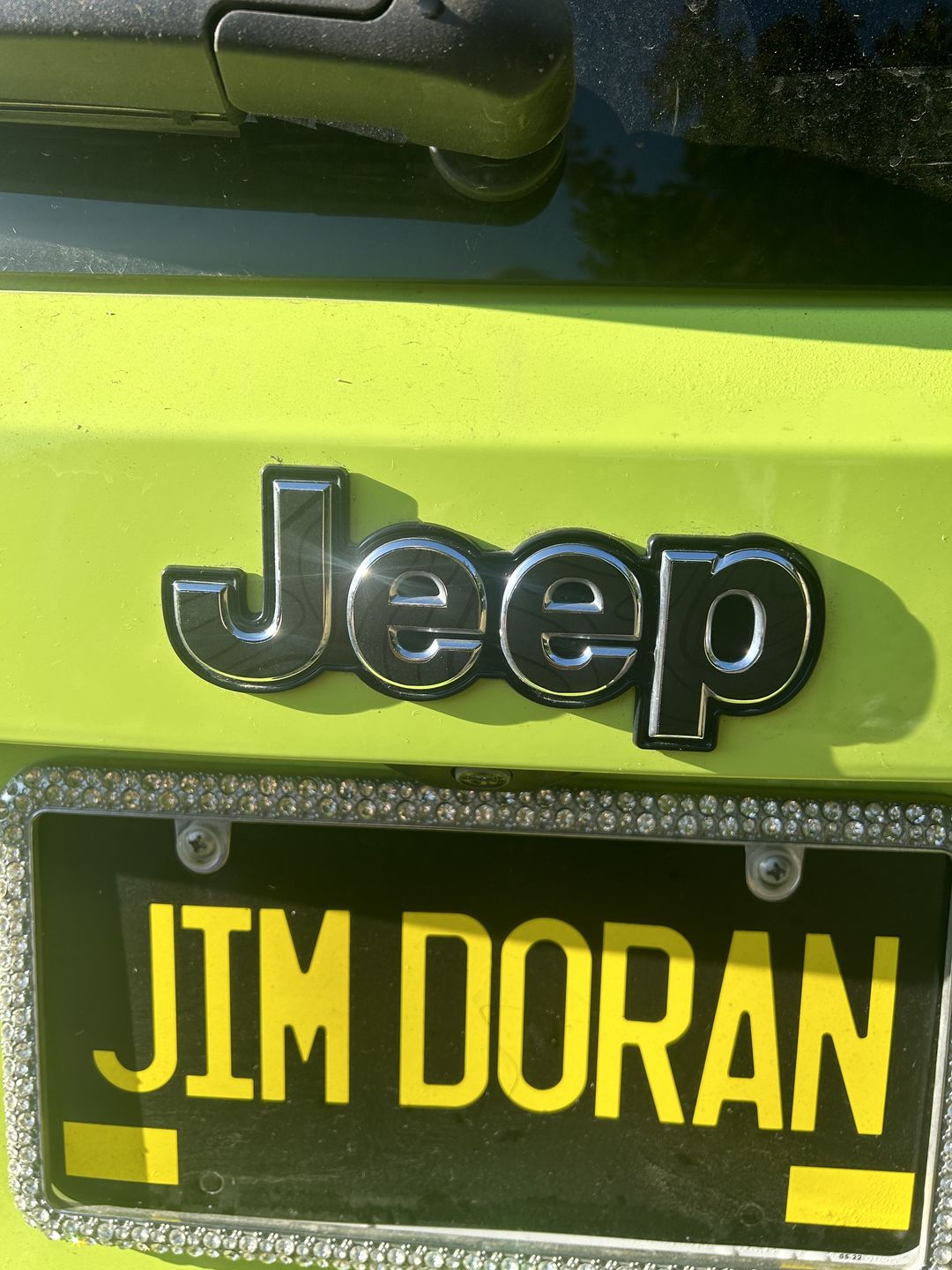 Customer photo review of JEEP Emblem Overlay Decals – Solid Colors | Fits 2015+ Jeep Renegade