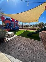 Customer photo review of Outdoor Waterproof Sun Shade Sail Opaque Privacy Protection Canopy for Patio and Garden, Backyard Lawn
