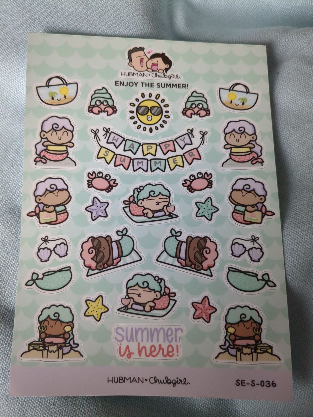 Customer photo review of Enjoy the Summer Sticker Sheet