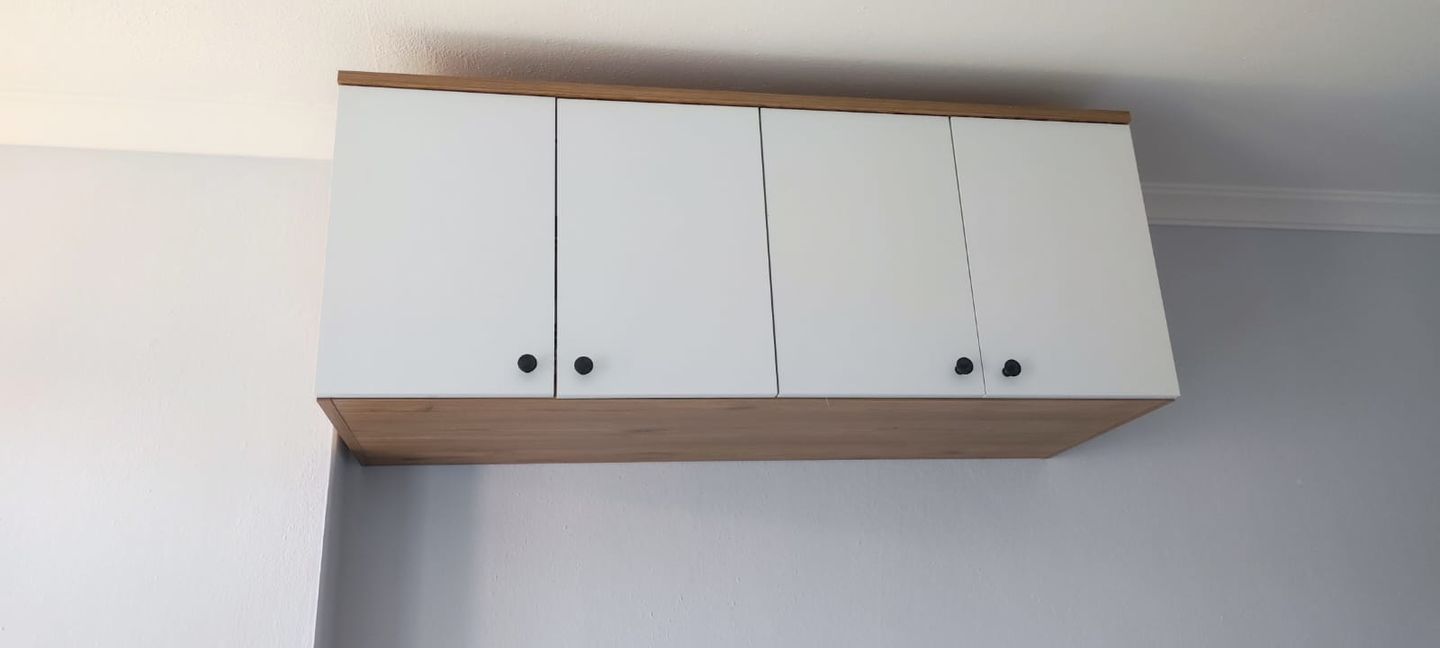 Customer photo review of Rani BA120 Gardırop Üst Modülü Çok Amaçlı Dolap Sepet Ceviz - Beyaz