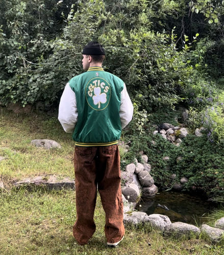 Customer photo review of Boston Celtics Jacket Mens Large Green NBA Basketball Bomber