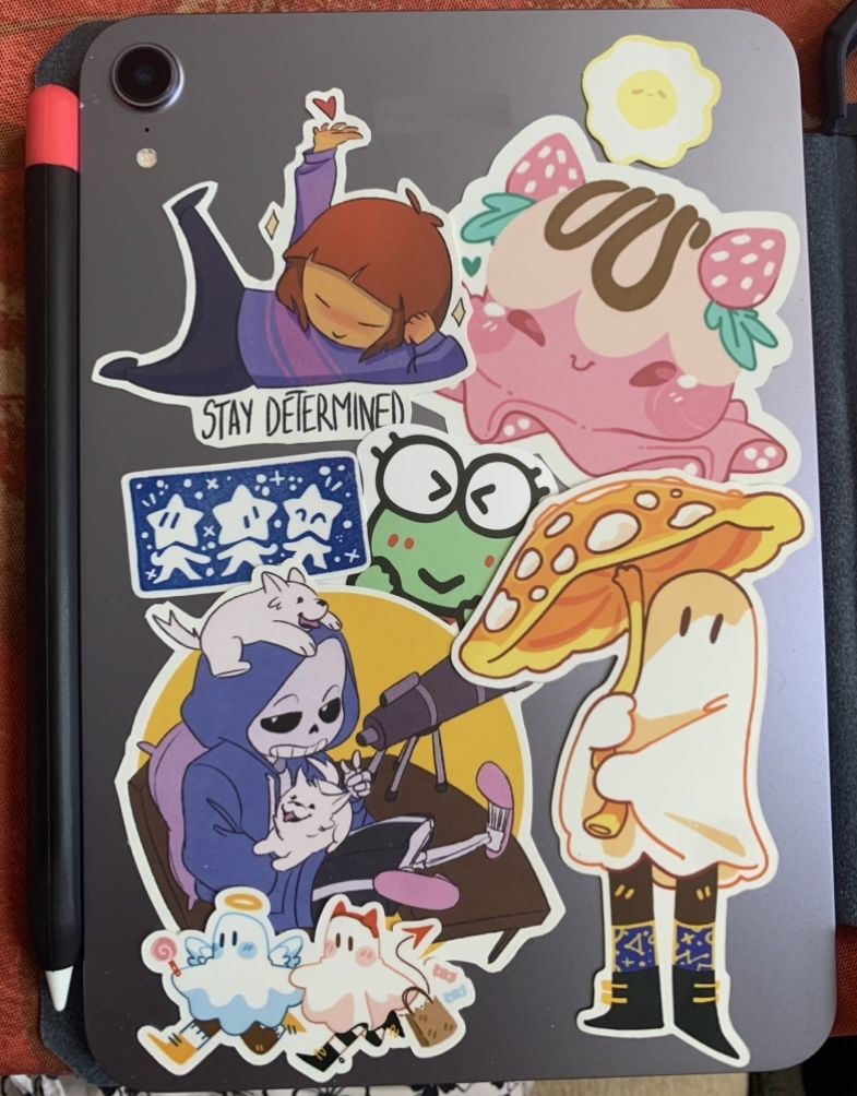 Customer photo review of Cute Ghost Stickers! : V6