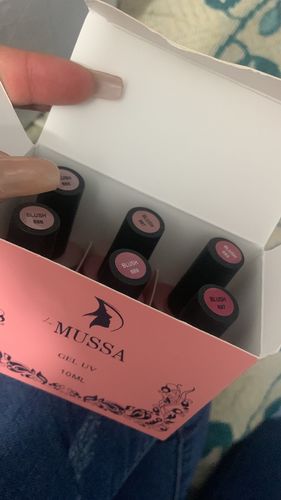 Customer photo review of Gel Gama Blush 6 pzas MUSSA