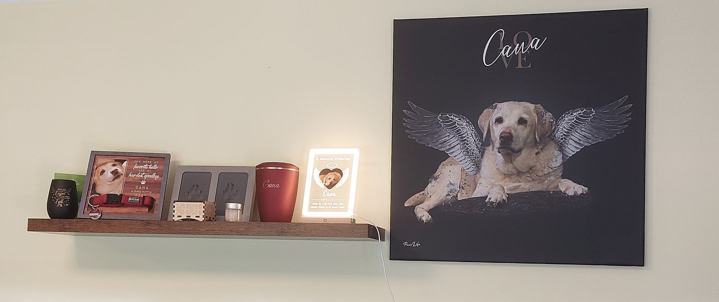 Customer photo review of Personalisiertes Portrait - Silberner Engel Stil
