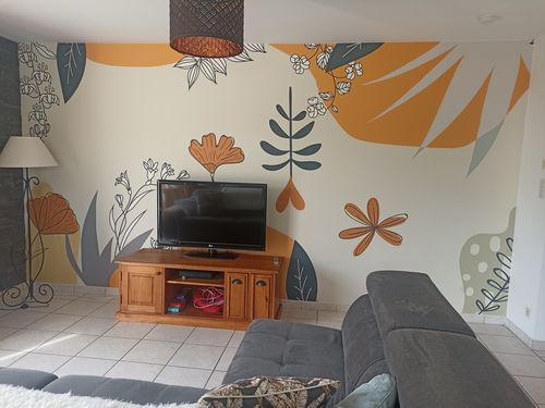 Customer photo review of Papier peint panoramique cuisine tendance