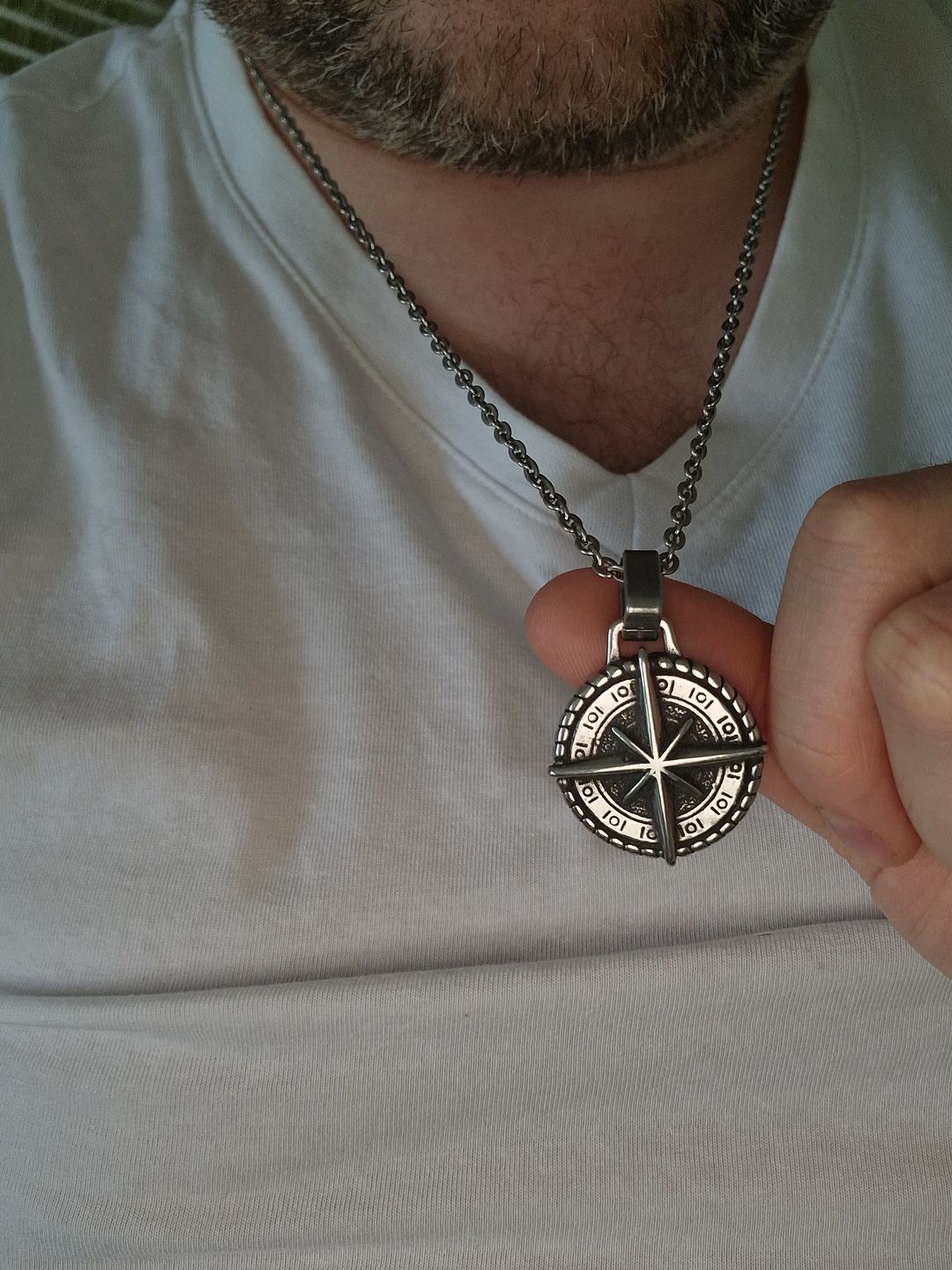 Customer photo review of Compass of Life - Necklace