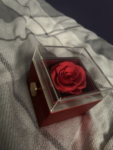 Customer photo review of Eternal Rose Box - W/ Engraved Necklace & Real Rose