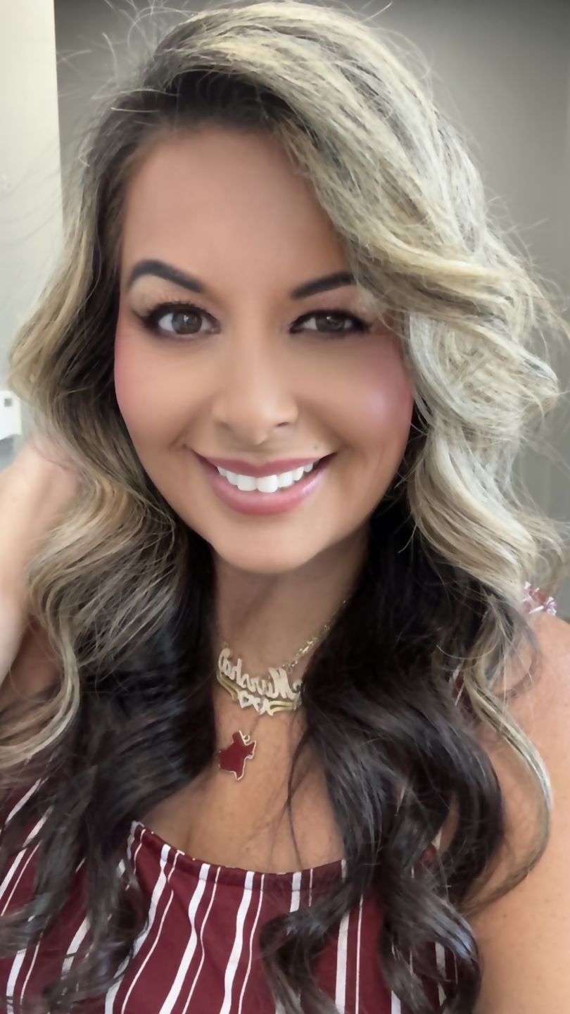 Customer photo review of Double Nameplate "Bianca" Style Necklace