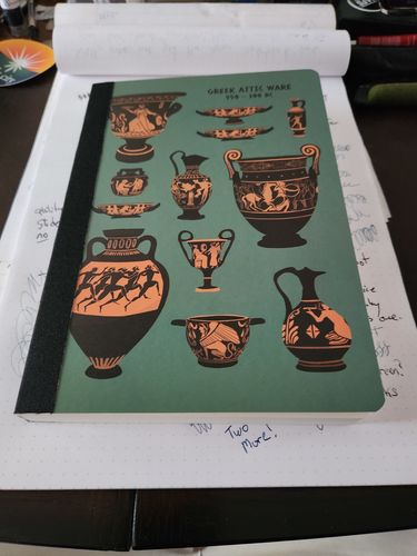 Customer photo review of 300 PAGE A5 COSMO AIR LIGHT NOTEBOOK - POTTERY AND CERAMICS