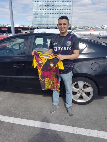 Customer photo review of Mens Mystery Football Shirt
