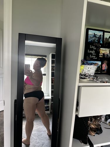 Customer photo review of ‘Less Cheeky’ Mid Rise Bottoms