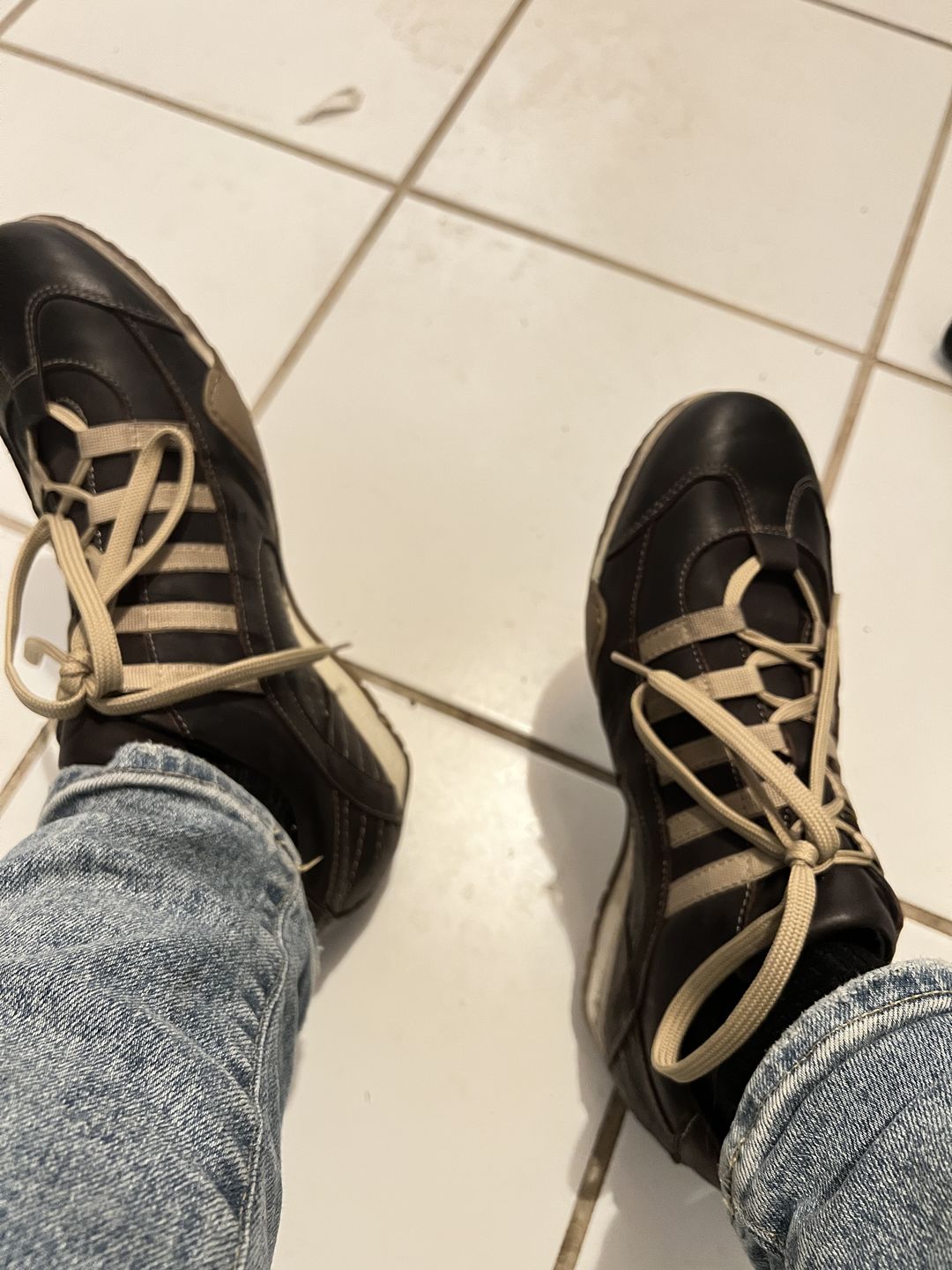 Customer photo review of **NEW** Men's GrandPrix Sneaker in Vantage Espresso (Deepest Brown)