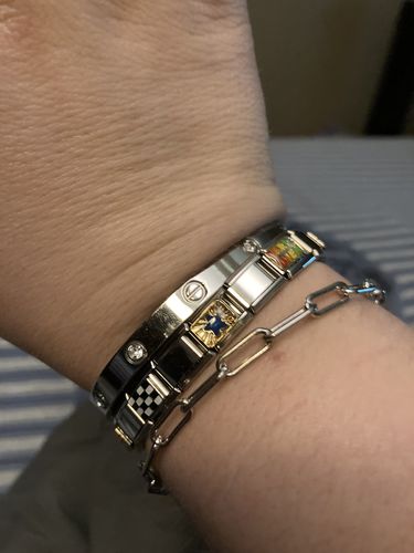 Customer photo review of Original Italian Charm Bracelet