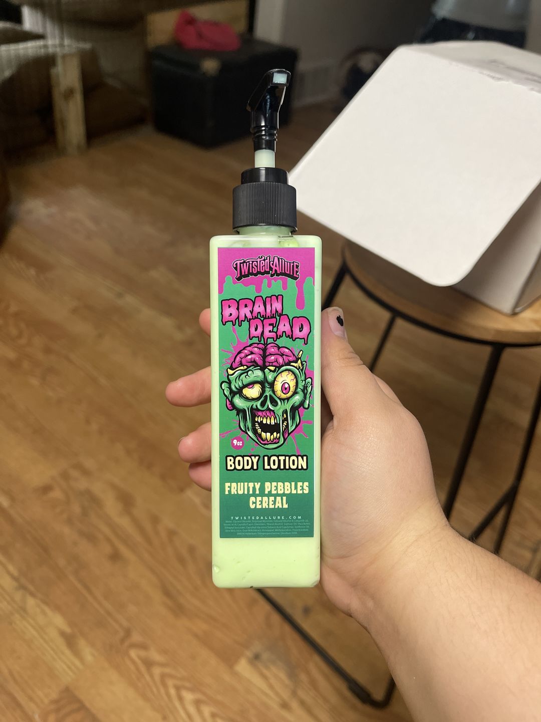 Customer photo review of Brain Dead Body Lotion (Fruity Pebbles Cereal)