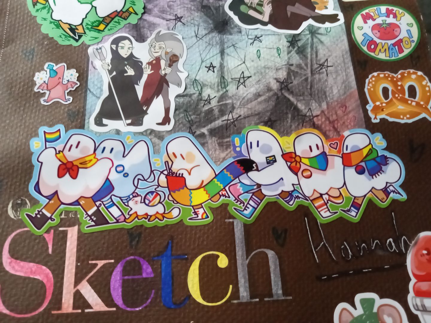 Customer photo review of Long Ghost Pride Parade Sticker!