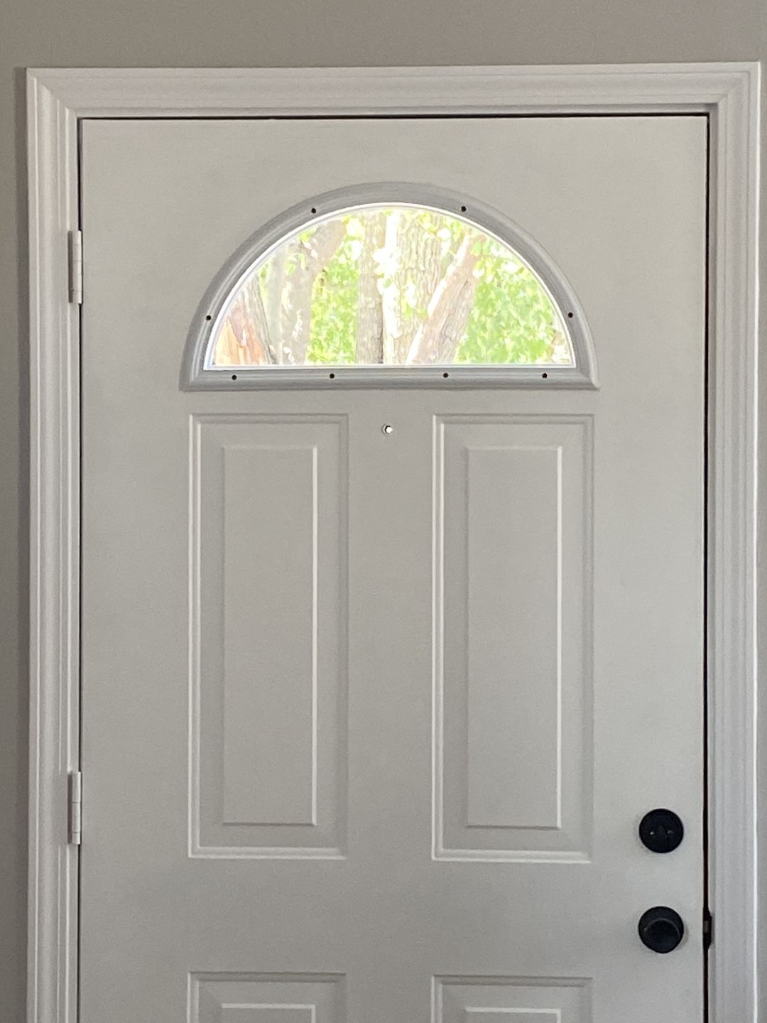 Customer photo review of Clear 1 Lite Glass and Frame Kit (Fanlite 24" x 12" Frame Size)