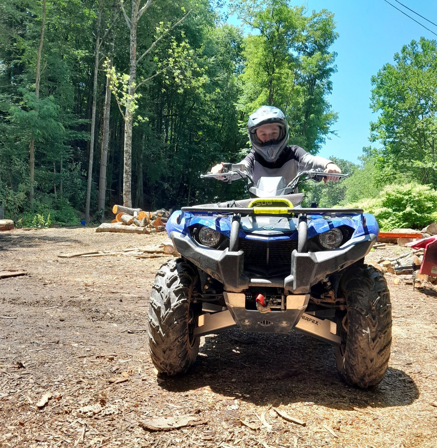 Customer photo review of Complete Aluminum Skid Plates for Yamaha Kodiak 450 (2018+)