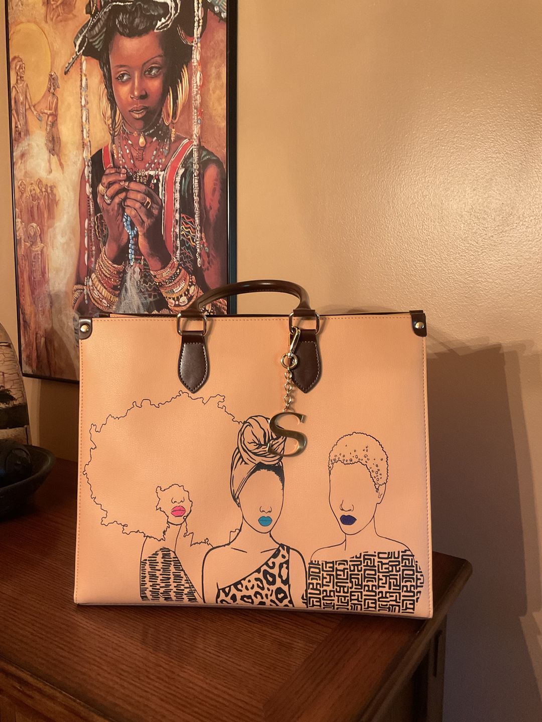 Customer photo review of Mahogany Tote Bag