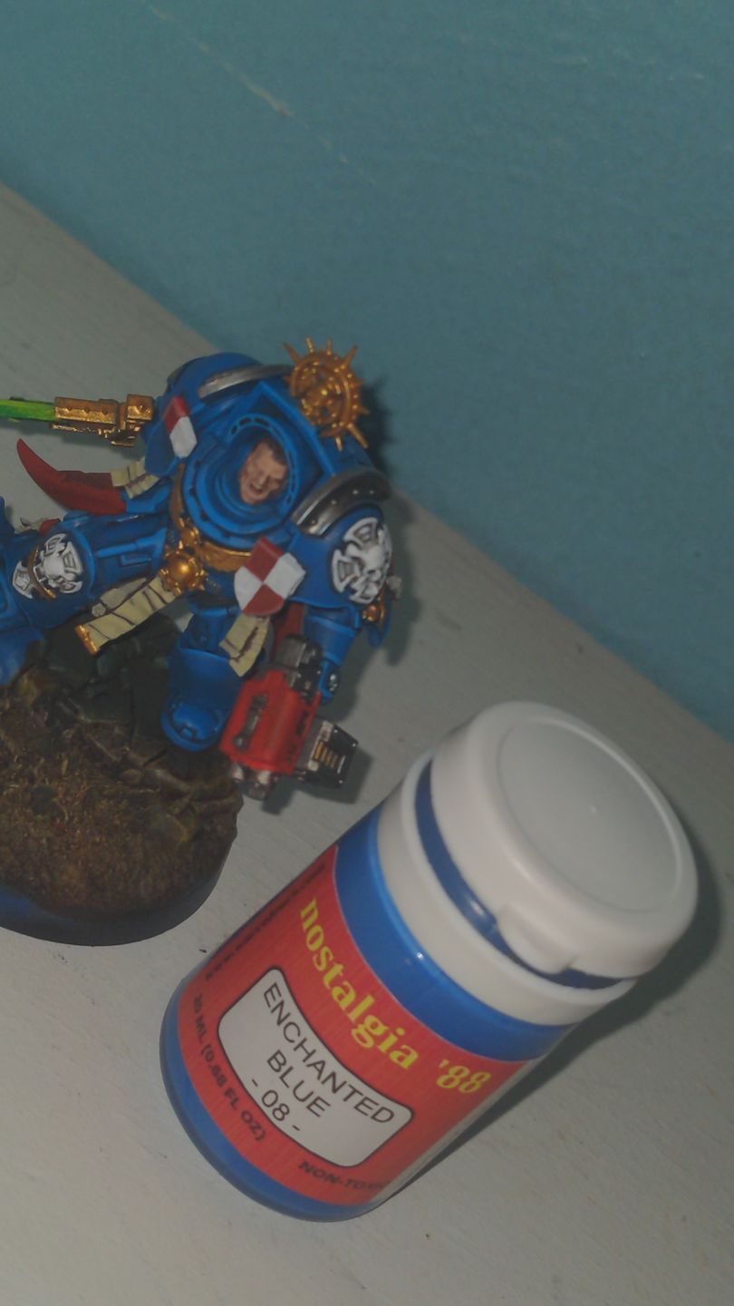 Customer photo review of #08 - Enchanted Blue Oldhammer Classic Retro Acrylic Paint