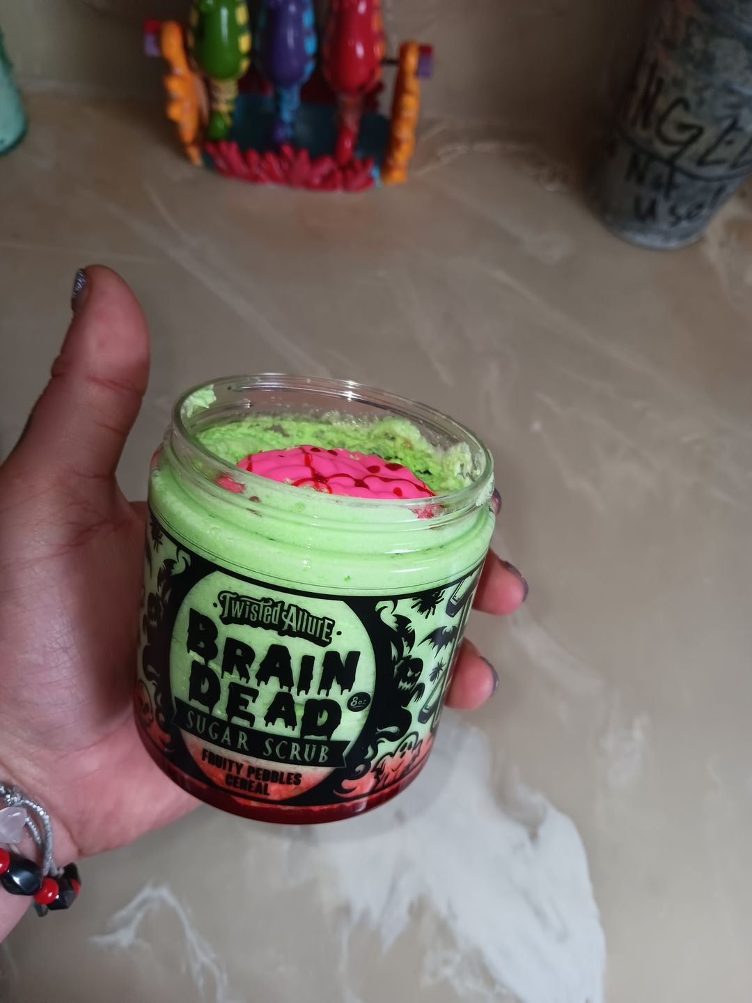 Customer photo review of Brain Dead  Sugar Scrub (Fruity Pebbles Cereal)