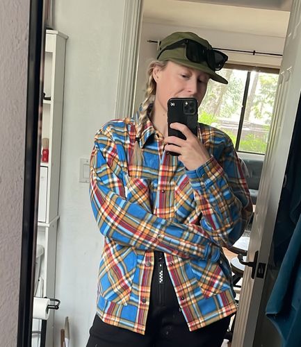 Customer photo review of Borrego Shirt Jacket Blue