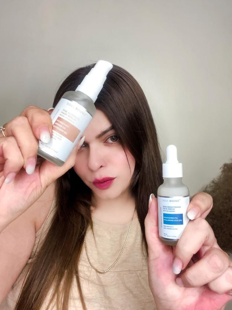 Customer photo review of The Ultimate Hair Serum